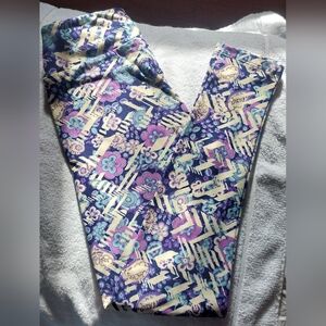 LuLaRoe Multicolor Abstract Leggings